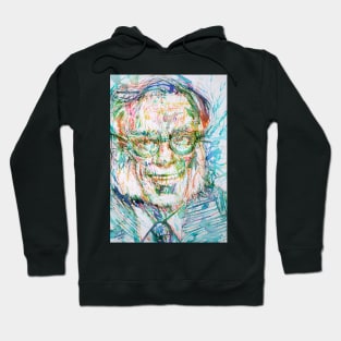 ISAAC ASIMOV watercolor and ink portrait .1 Hoodie